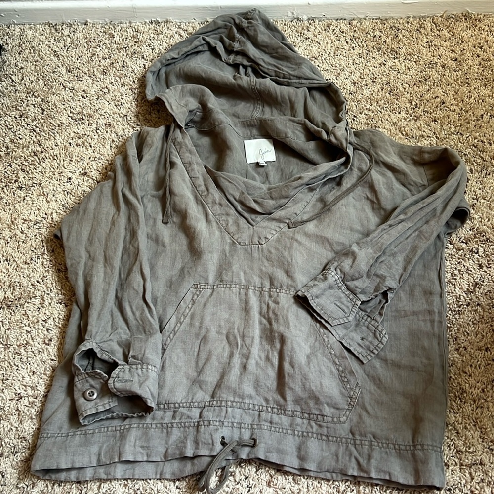 Joie Linen hooded pullover